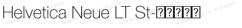 Helvetica Neue LT St字体转换